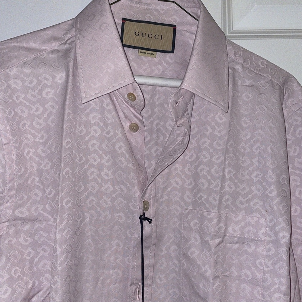 New Gucci jacquard dress shirt